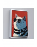 Çerçeveli Cool Kedi Tablo-7643