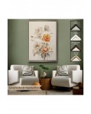 Çerçeveli Soft Çiçekler Tablo-8035