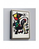 Çerçeveli Joan Miro - Acıtmadan Vurun Tablosu-8096