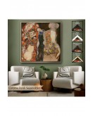 Çerçeveli Gustav Klimt - Die Braut Unvollende Tablosu-8339