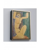 Çerçeveli Amedeo Modigliani - Cariatide Tablo-8089