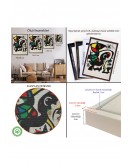 Çerçeveli Joan Miro - Acıtmadan Vurun Tablosu-8096