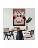Çerçeveli Auguste Herbin - Simetrik Bileşim Tablosu-8101