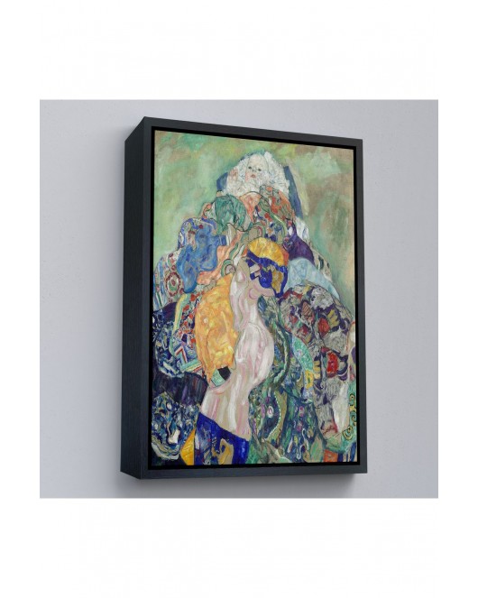 Çerçeveli Gustav Klimt - Bebek Beşiği Tablo - Baby Cradle-8073