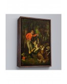 Çerçeveli Gustave Courbet -Avdan Sonra Tablo - After The Hunt-8055
