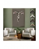 Çerçeveli Alışveriş Torbalı İsa Tablosu - Christ With Shopping Bags-8094