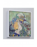 Çerçeveli Gustav Klimt Baby Cradle - Bebek Beşiği Tablosu-8313