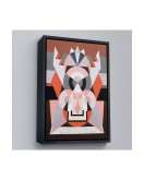 Çerçeveli Auguste Herbin - Simetrik Bileşim Tablosu-8101