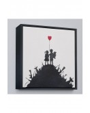 Çerçeveli Bansky Kids On Guns - Silahlı Çocuklar Tablosu-8336