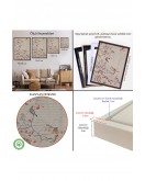 Çerçeveli Kuşburnu Ağacındaki Kuşlar Tablosu-8042