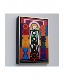 Çerçeveli Auguste Herbin - Kompozisyon Tablosu-8093