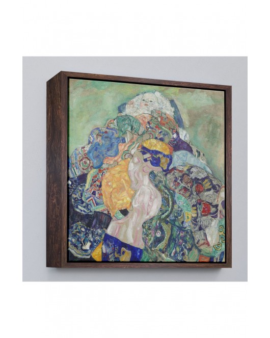 Çerçeveli Gustav Klimt Baby Cradle - Bebek Beşiği Tablosu-8313