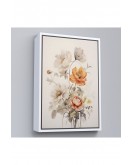 Çerçeveli Soft Çiçekler Tablo-8035