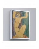 Çerçeveli Amedeo Modigliani - Cariatide Tablo-8089