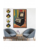 Çerçeveli Atari Vintage Klasik Model Tablosu-8068