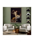 Çerçeveli Caravaggio - Aşk Meleği/Tanrısı Victor Tablo - Cupid As Victor-8060