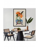 Çerçeveli Ördek Kafalı İnsan Pop Art Tablo-8017