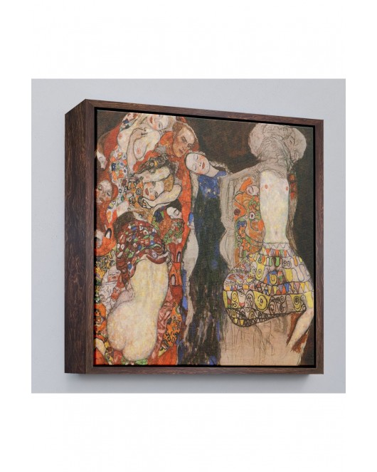 Çerçeveli Gustav Klimt - Die Braut Unvollende Tablosu-8339