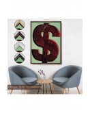 Çerçeveli Dolar İşareti Tablo-8031