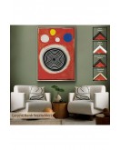 Çerçeveli Alexander Calder - Eşmerkezli Bulutsu Tablo - Concentric Nebula-8103