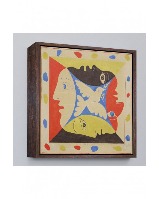 Çerçeveli Pablo Picasso, Dörtlü Yüzler Tablosu-8348