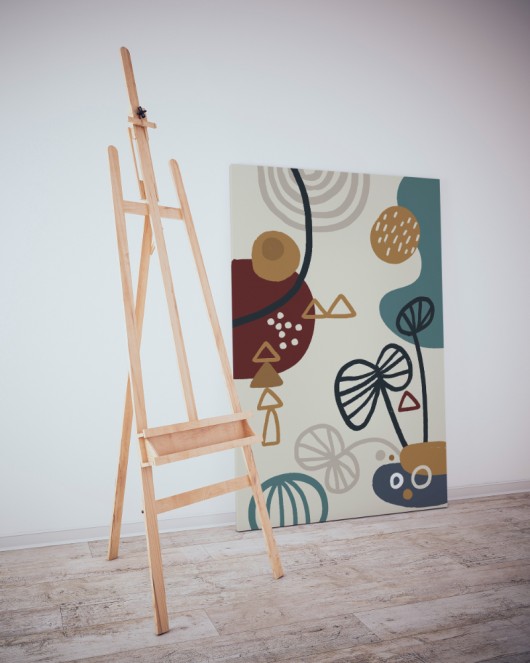 Dekoratif Minimalist Desenler Kanvas Tablo 24 - 30 x 20