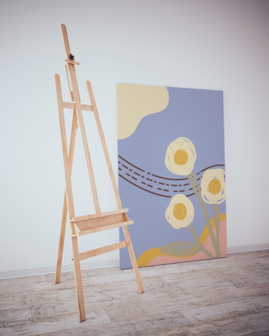 Dekoratif Minimalist Desenler Kanvas Tablo 44 - 30 x 20