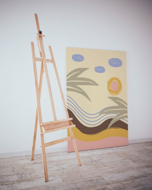 Dekoratif Minimalist Desenler Kanvas Tablo 45 - 30 x 20