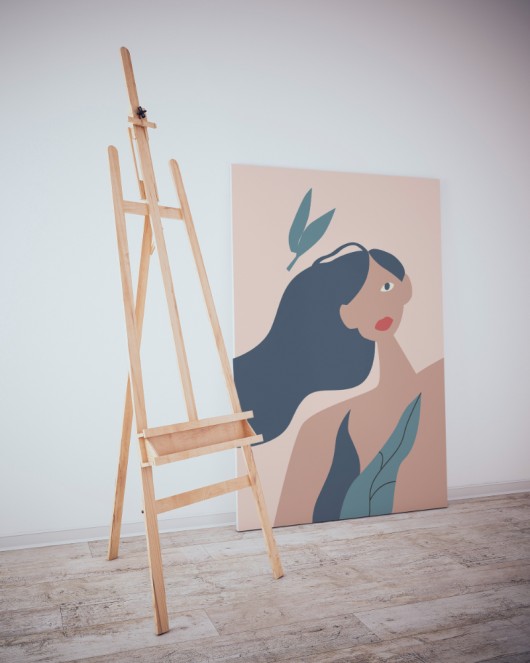 Dekoratif Minimalist Desenler Kanvas Tablo 63 - 30 x 20