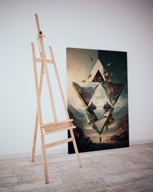 Dekoratif Minimalist Desenler Kanvas Tablo 90 - 30 x 20