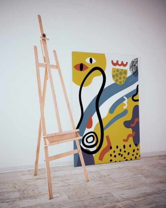 Dekoratif Minimalist Desenler Kanvas Tablo 201 - 30 x 20