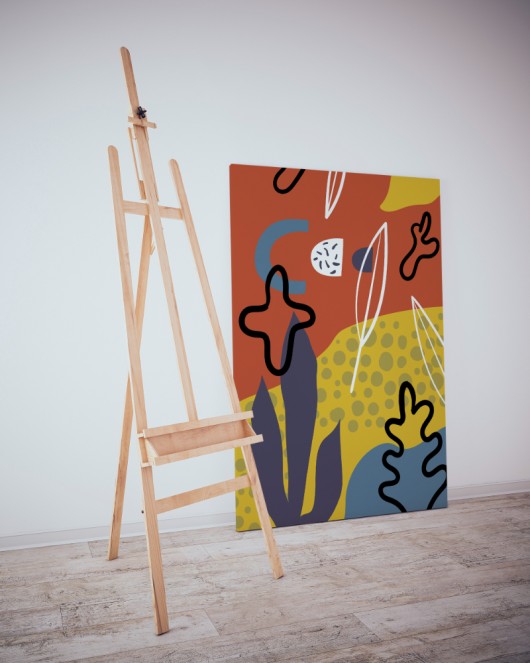 Dekoratif Minimalist Desenler Kanvas Tablo 202 - 30 x 20