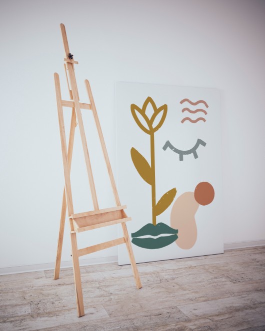 Dekoratif Minimalist Desenler Kanvas Tablo 225 - 30 x 20