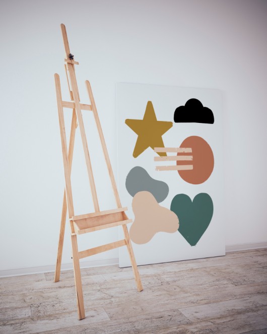 Dekoratif Minimalist Desenler Kanvas Tablo 226 - 30 x 20