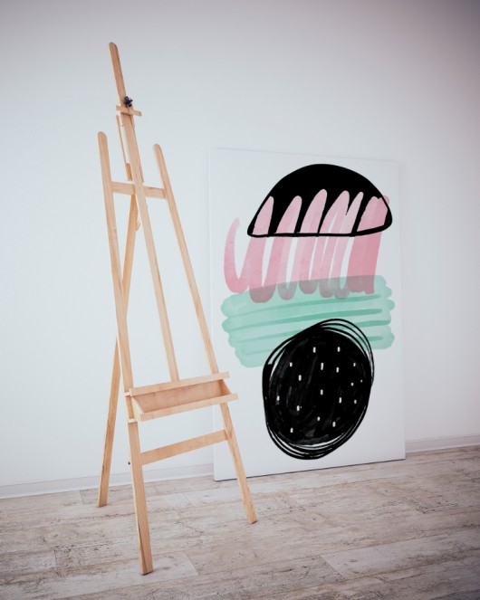 Dekoratif Minimalist Desenler Kanvas Tablo 235 - 30 x 20