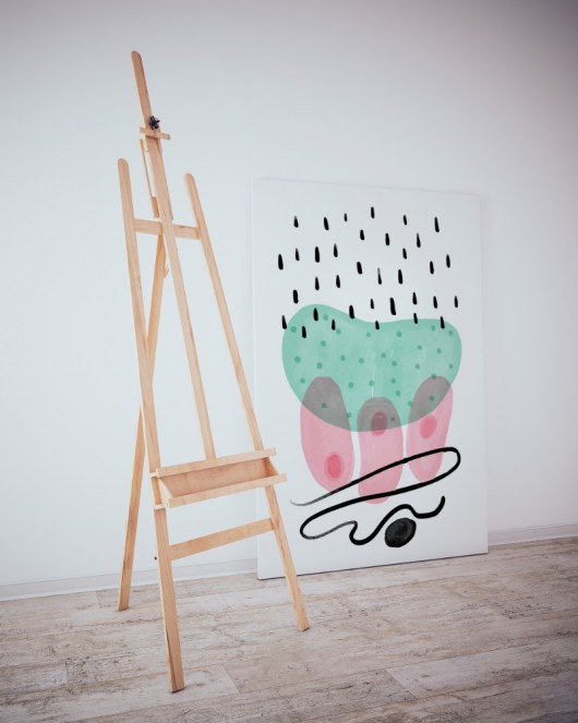 Dekoratif Minimalist Desenler Kanvas Tablo 234 - 30 x 20