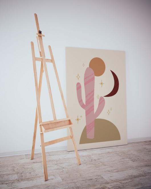 Dekoratif Minimalist Desenler Kanvas Tablo 258 - 30 x 20