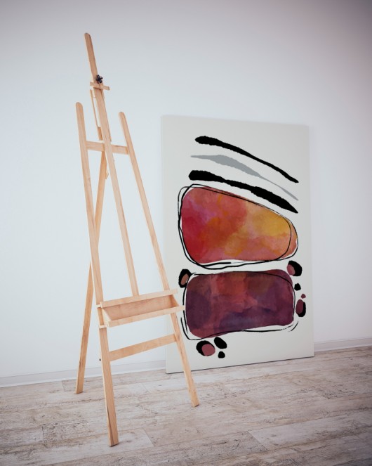 Dekoratif Minimalist Desenler Kanvas Tablo 268 - 30 x 20