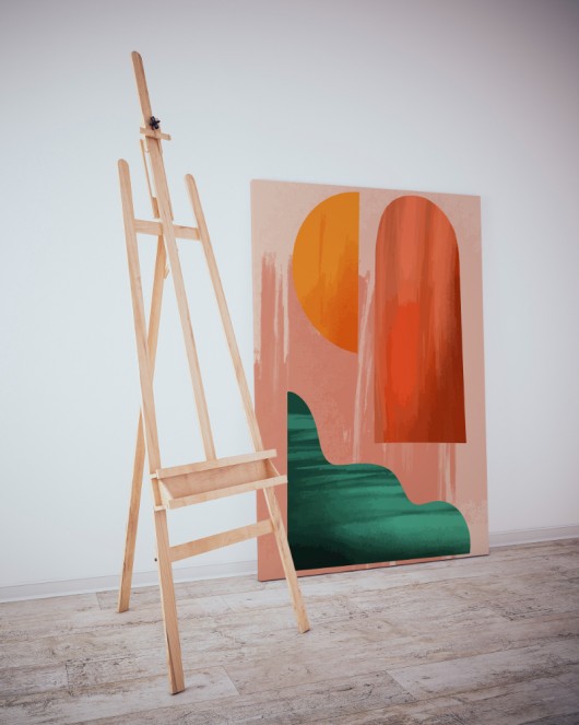 Dekoratif Minimalist Desenler Kanvas Tablo 277 - 30 x 20