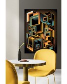 Dekoratif Minimalist Desenler Kanvas Tablo 100 - 30 x 20
