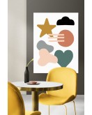 Dekoratif Minimalist Desenler Kanvas Tablo 226 - 30 x 20