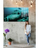 Eğlenceli Hayvanlar, Yapay Zeka Destekli, 3D Dekoratif Baskı Yatay Cam Tablo 271