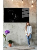 Eğlenceli Hayvanlar, Yapay Zeka Destekli, 3D Dekoratif Baskı Yatay Cam Tablo 609