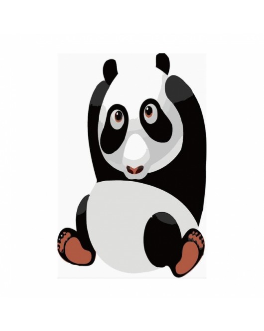 Uykulu Panda KASNAKLI SAYILARLA BOYAMA SETİ