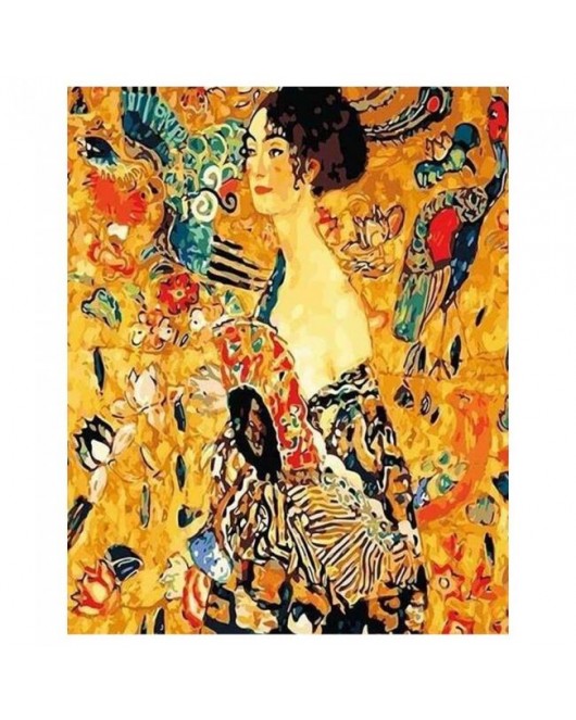Gustav Klimt Genç Kadın KASNAKLI SAYILARLA BOYAMA SETİ