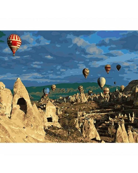Peri Bacaları ve Balon KASNAKLI SAYILARLA BOYAMA SETİ