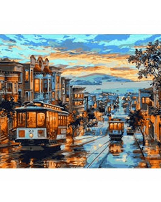 Tramvay KASNAKLI SAYILARLA BOYAMA SETİ