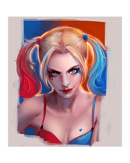 Harley Quinn KASNAKLI SAYILARLA BOYAMA SETİ