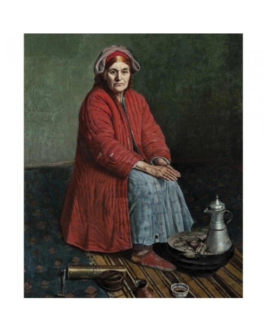 Halil paşa Yaşlı Halayık Sayılarla KASNAKLI SAYILARLA BOYAMA SETİ