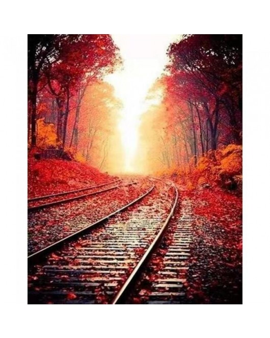 Tren Rayları KASNAKLI SAYILARLA BOYAMA SETİ